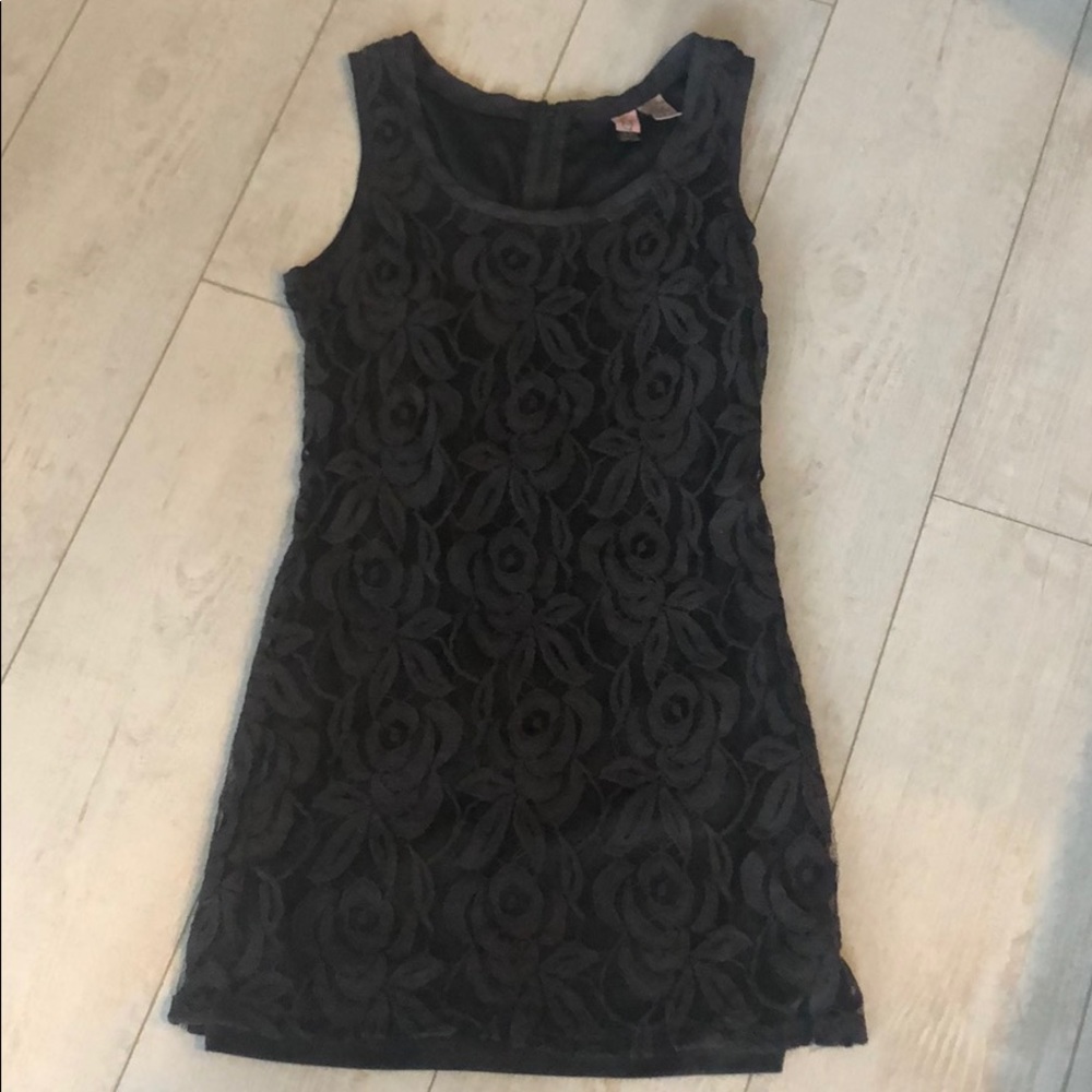 Gray Lace Dress